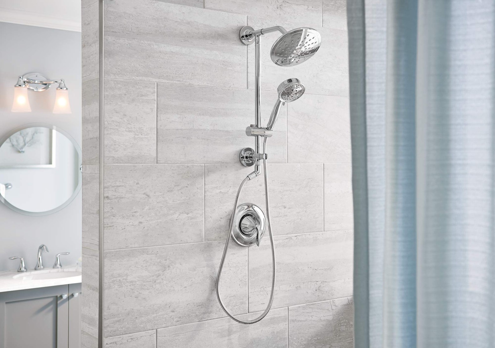 Moen Brushed Nickel Replacement 4-Function Eco-Performance Handheld Showerhe... gallery