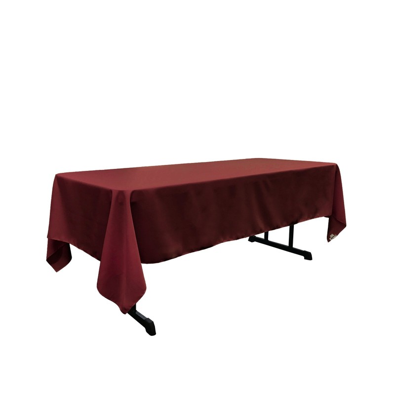 LA Linen Polyester Poplin Rectangular Tablecloth, 60 by 102-Inch. Made in USA gallery