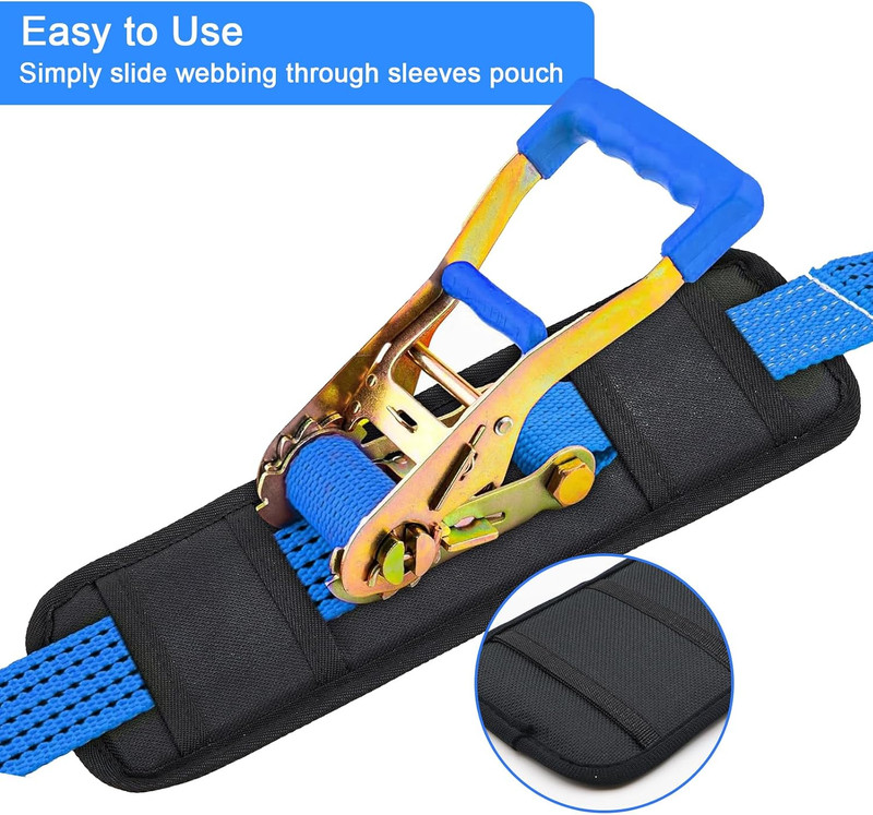 2 PCS Universal Tie Down Strap Protector Sleeve,Protective Sleeves for Ratche... gallery