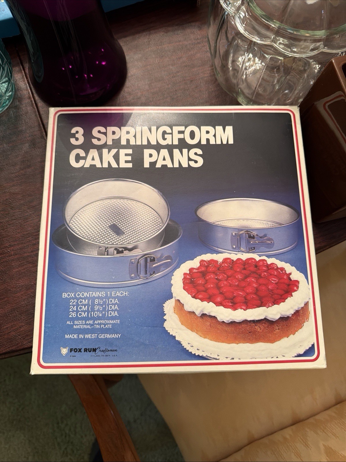 Fox Run Round Springform Pans Set of 3 piece set 8 1/2"/9 1/2" in/10 1/2" in gallery