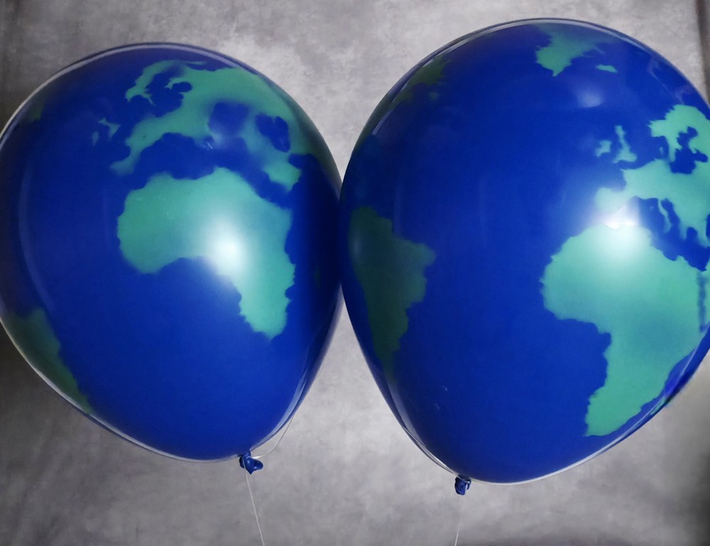 Qualatex 16" World Globe Printed Balloons 10ct (Q16)