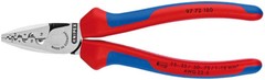 Knipex 9772180 Crimping Pliers For Wire End Ferrules w/Grips 7 1/4 In
