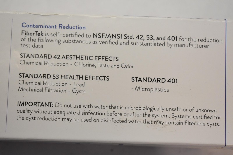 FiberTek Drinking Water Filter 0.5 Micron 6906 White For Aqua Optima Evolve gallery