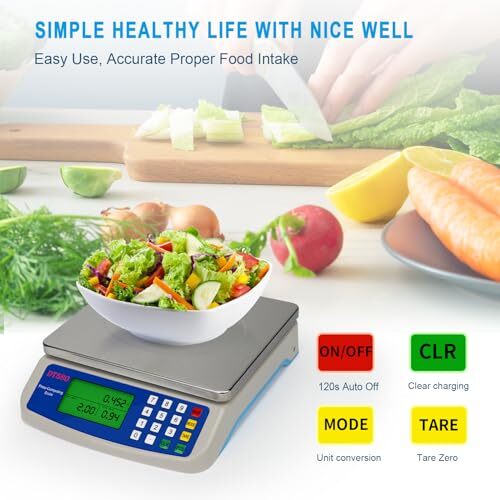 Large Digital Kitchen Scale 30KG Commercial Food Scale 66LB for Baking Bread ... gallery