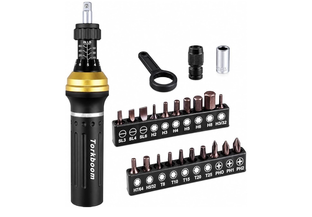Torkboom PB6036 Adjustable Torque Screwdriver Set 1/4" 22pcs w/ Calibration Cert gallery