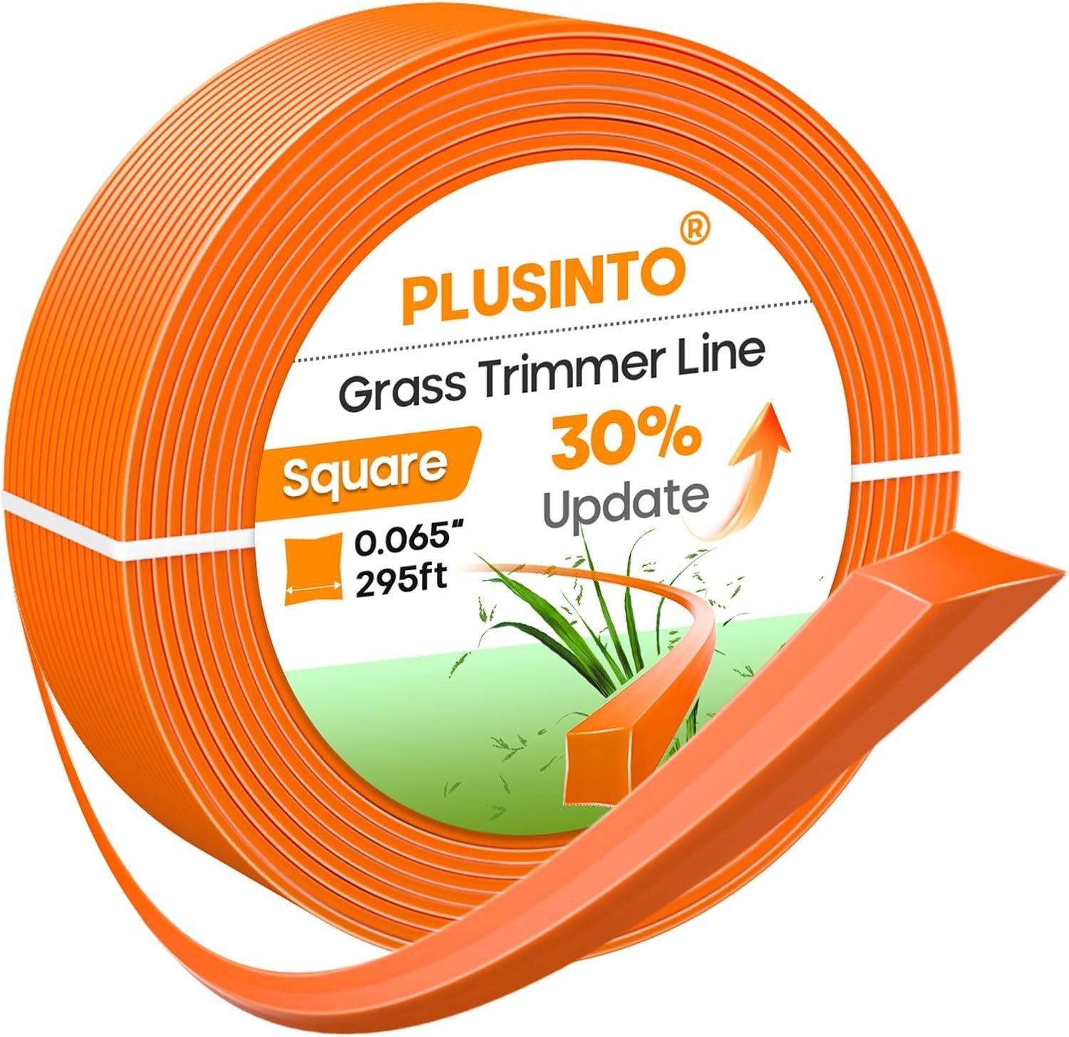 Trimmer Line 065 295Ft Square Nylon Weed Eater String Universal Orange gallery