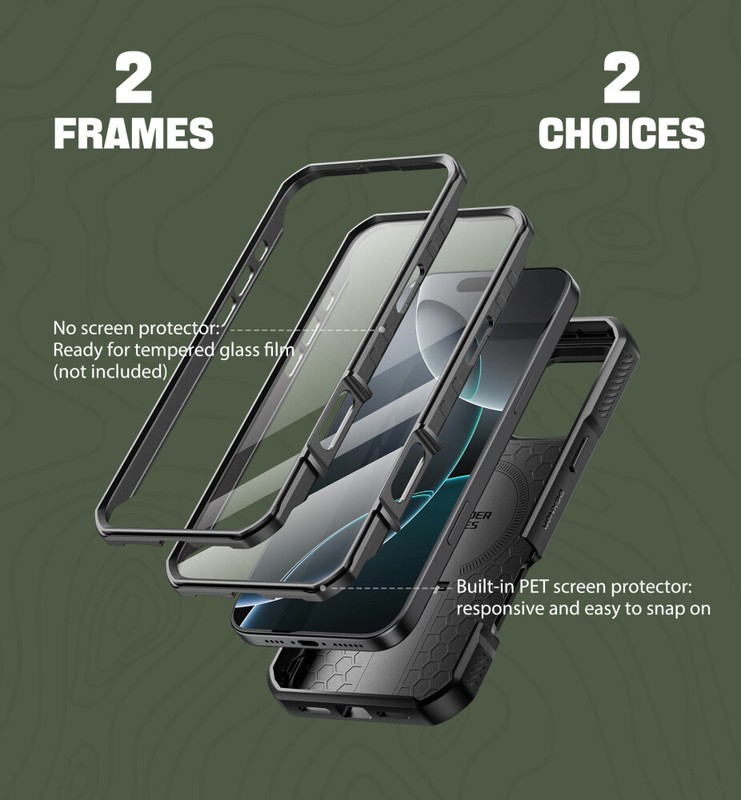 Dexnor Full Body Case for iPhone 16e/16 Pro Max/16+ Plus Compatible with Magsafe gallery