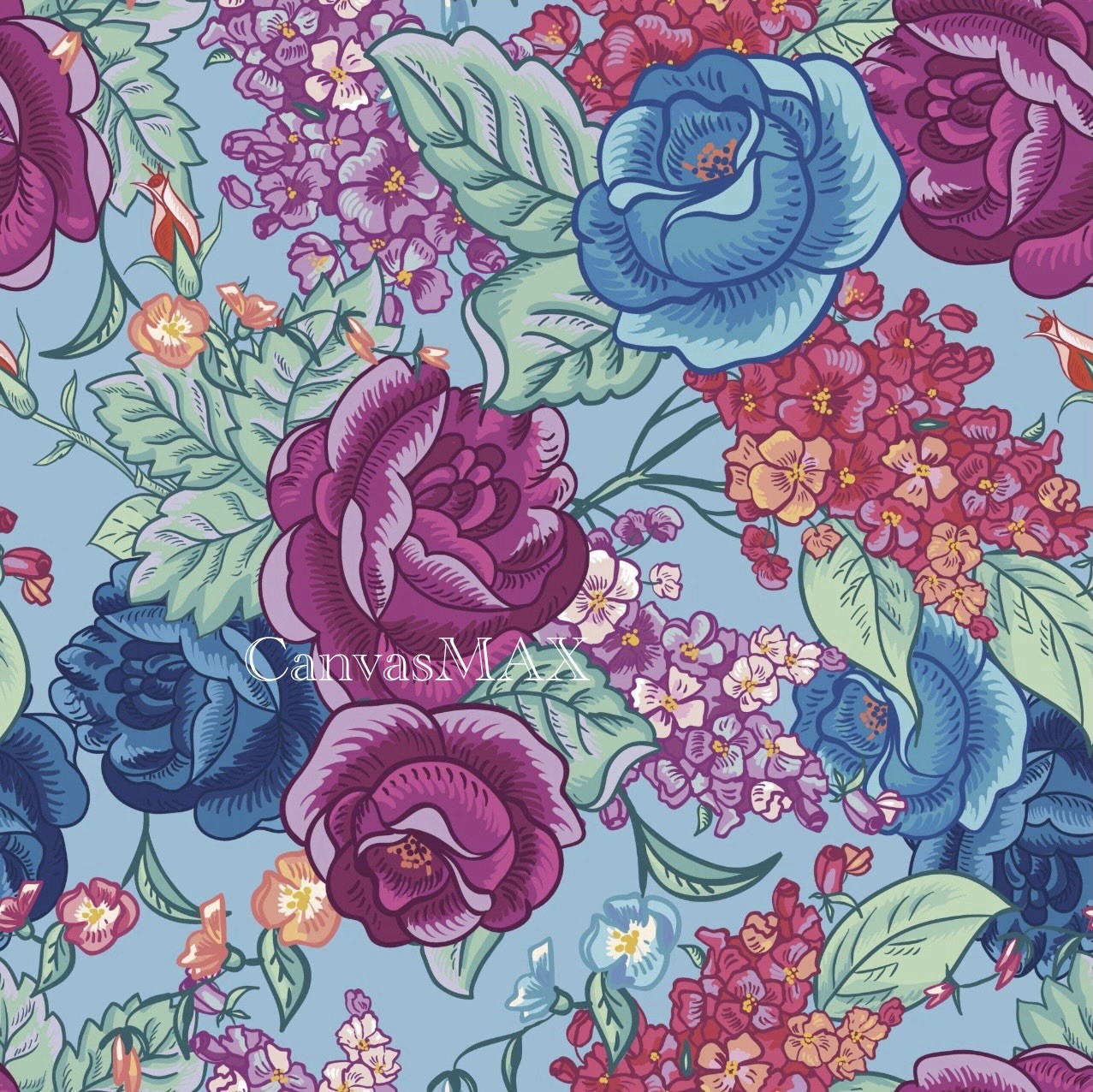 Soft Floral Art Roses Wall Decor Beautiful Square Print Ready to Frame (8x8) gallery