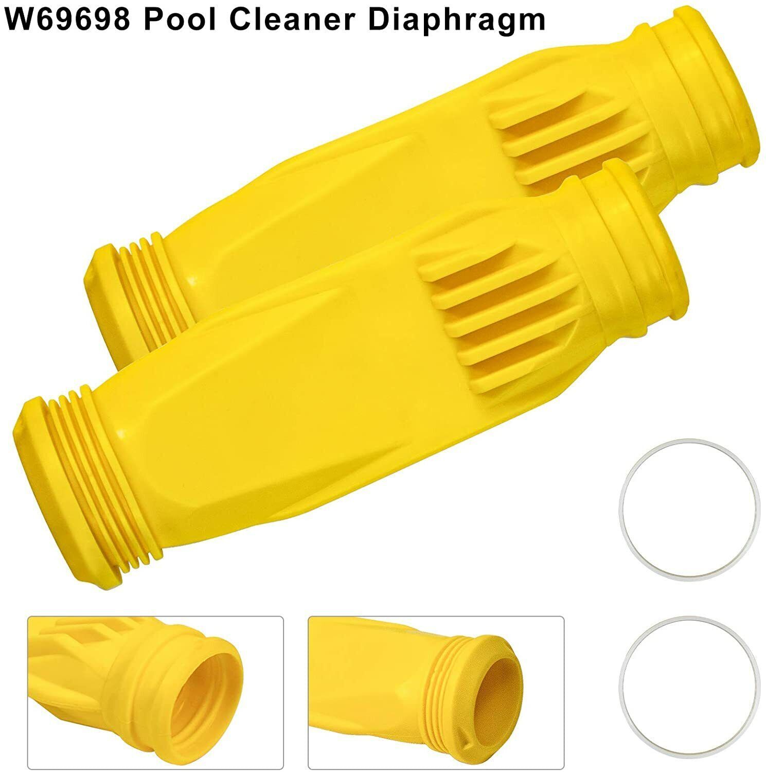 4 Pieces For Baracuda Pool Cleaner W70329 Finned Seal W69698 Diaphragm Foot Pad gallery