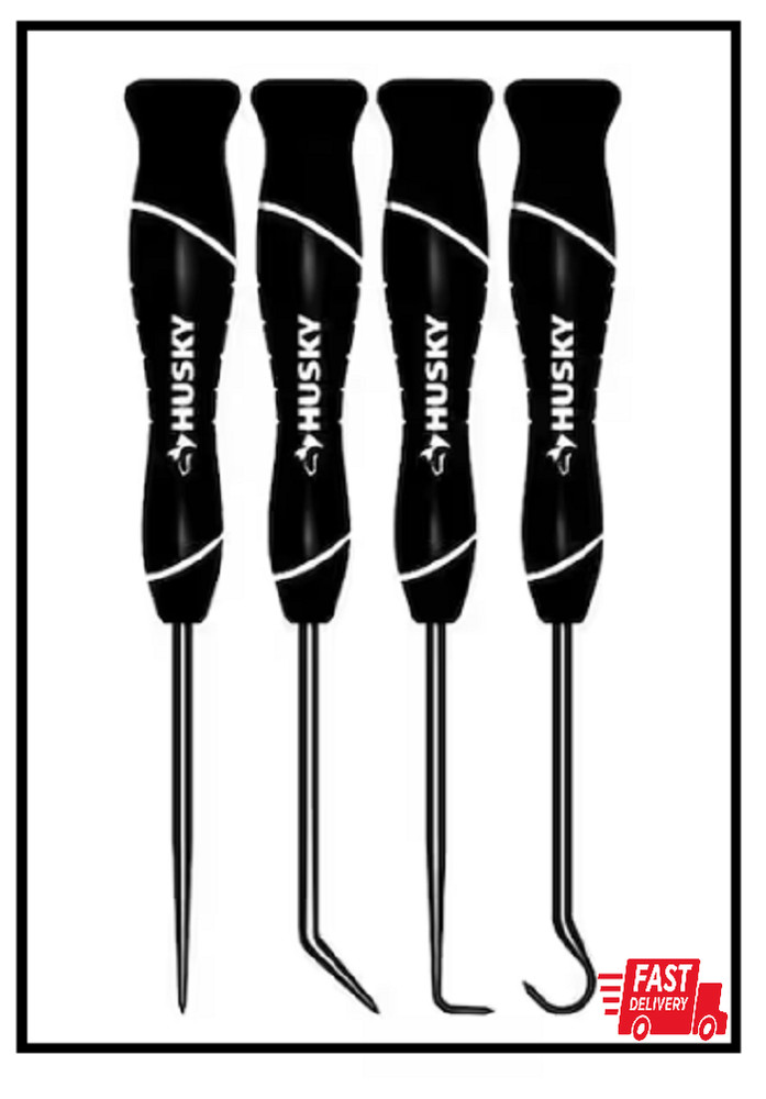 Husky Precision Hook and Pick Tool Set 4-Piece Durable construction New