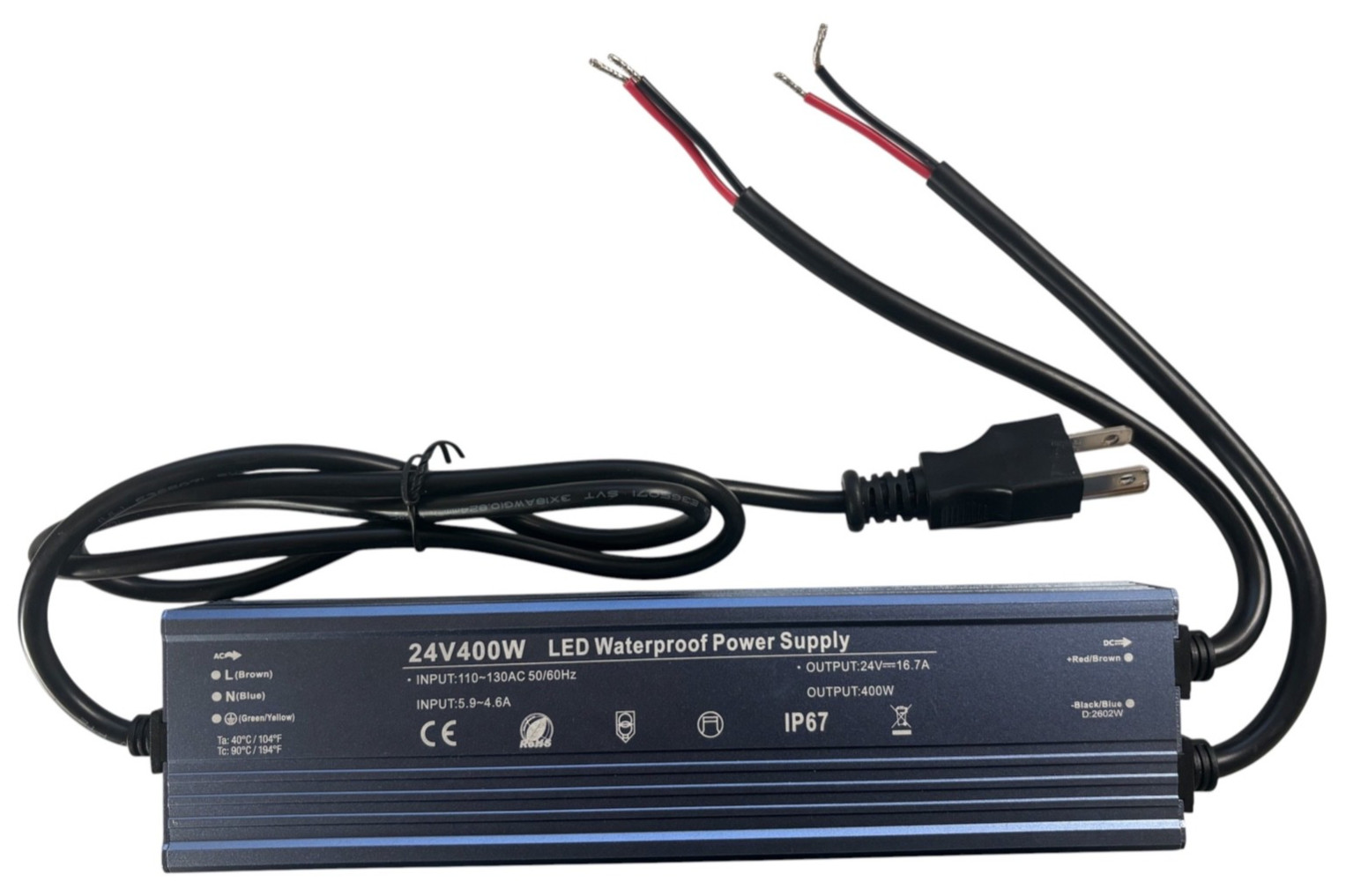 24V LED Power Supply 400W Low Voltage Transformer Adapter, AC110-130V, NISICO gallery