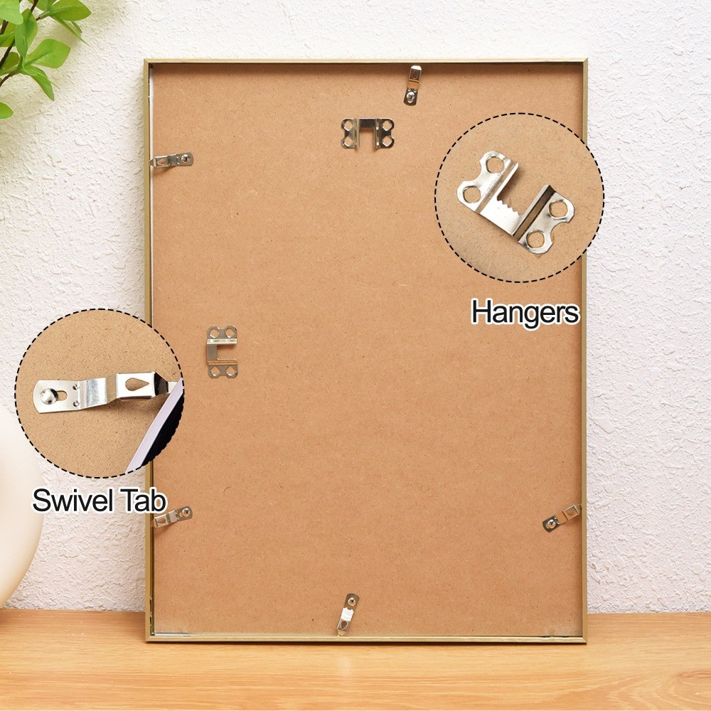 14"x18"Picture Frame, Wall Hanging Picture Frame with Shatter-Resistant Glass gallery