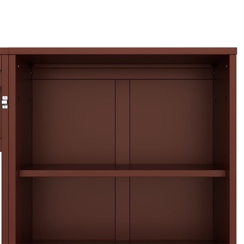 Queen Size Murphy Bed Multifunctional Foldable Bed Wall Bed Frame w/Drawer Walnu gallery