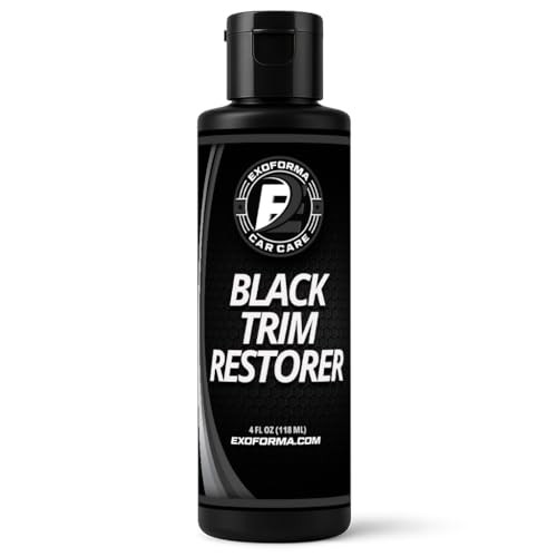 Black Trim Restorer - Lasts 6+ Months, Dye Infused Waterproof Plastic 4 Oz gallery