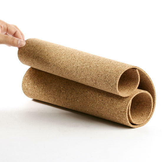 4' WIDE (BY THE FOOT) 1/4" THICK ONE CORK ROLL CHOOSE SIZE bulletin board sheet gallery