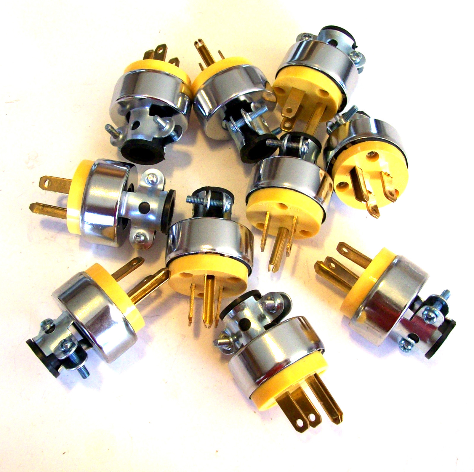 10 EXTENSION POWER CORD REPLACEMENT PLUG REPAIR ENDS MALE 125V 15 AMP gallery