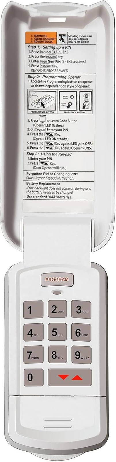 OKP-BX Wireless Overhead Door Garage Door Opener Keypad, 3-Year Warranty gallery