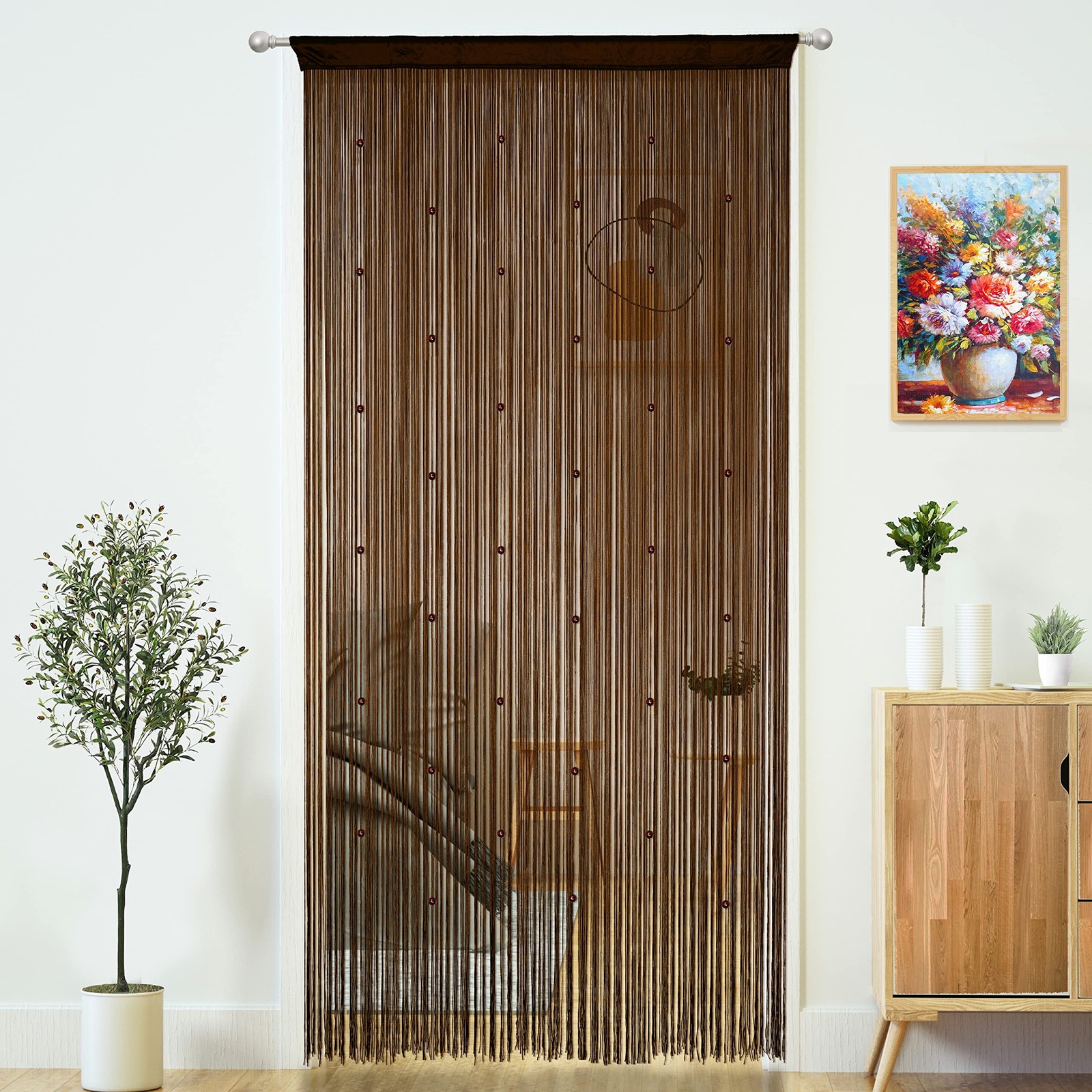 Beaded Curtain Door String Curtains for Doorways Tassels Beads Hanging Fringe Hi gallery