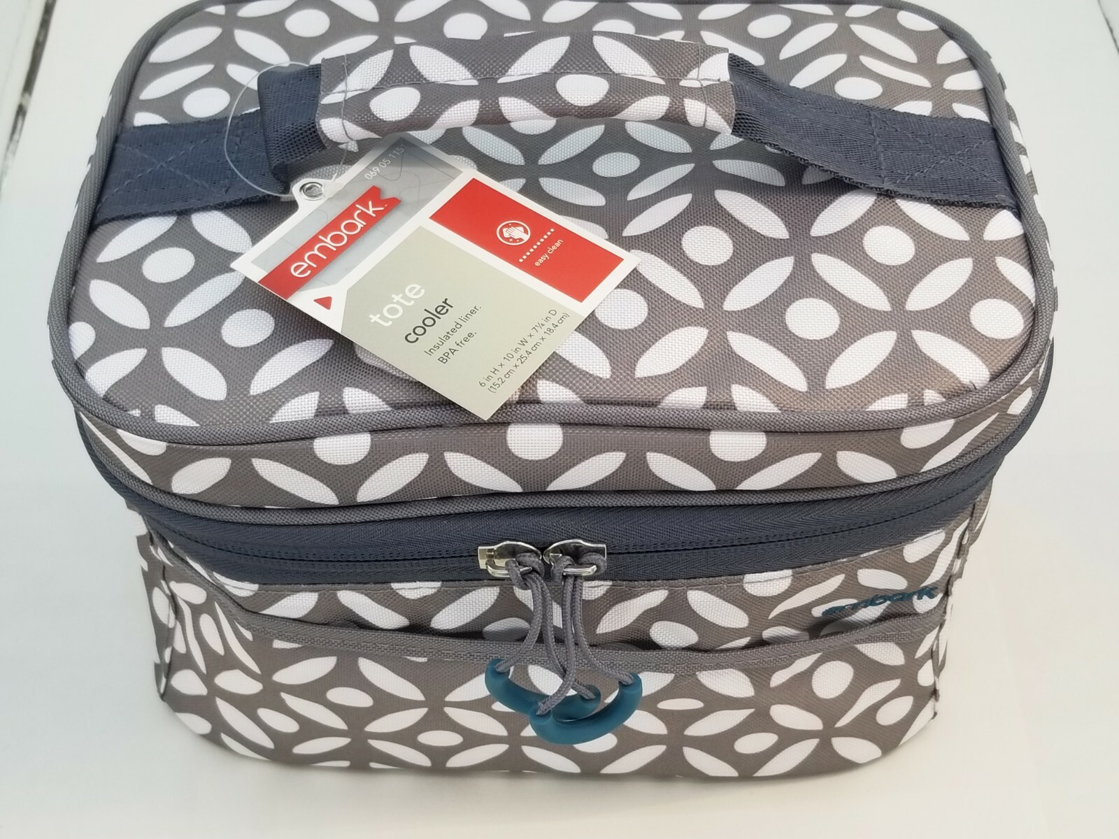 Embark Personal Lunch Bag GRAY Geo Print gallery