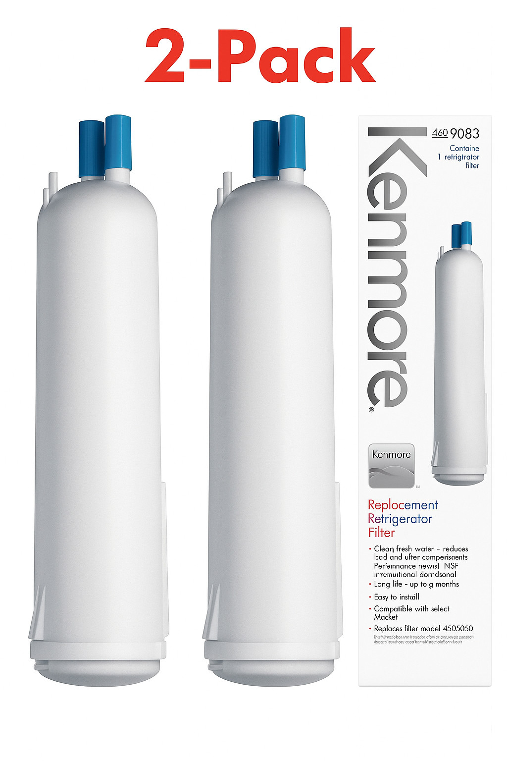 2 PACK Kenmore 46-9083 Replacement Refrigerator Water Filter QUICK SHIP gallery