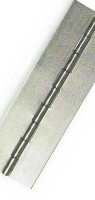 3" x 60" PIANO HINGE No Holes Weldable Steel Finish Continuous Nonremovable Pin gallery