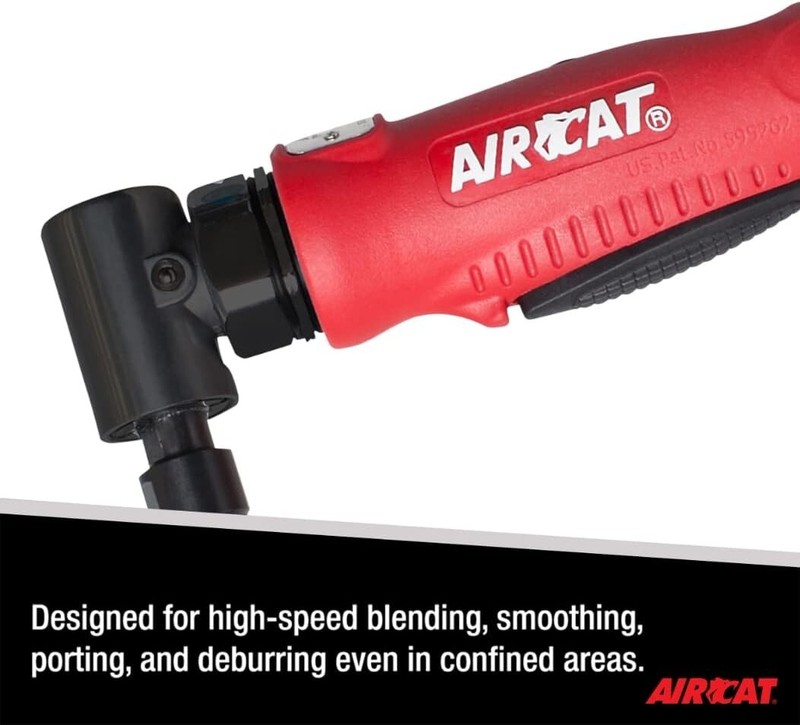 AIRCAT Pneumatic Tools 6255 Composite Right Angle Die Grinder 20,000 RPM gallery