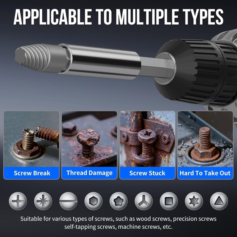 32PCS Damaged Screw Extractor Set with Magnetic Extension Shaft & Socket Adapter gallery