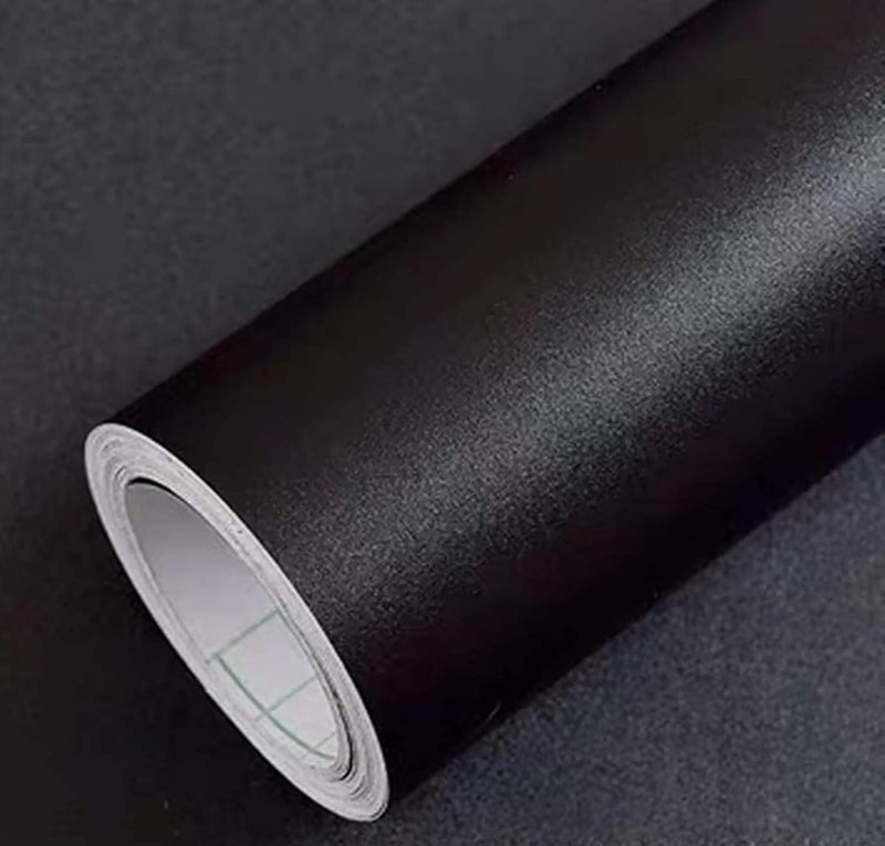 Matte Black Contact Paper Solid Wallpaper Plain Vinyl Film Self-Adhesive Wallpap gallery