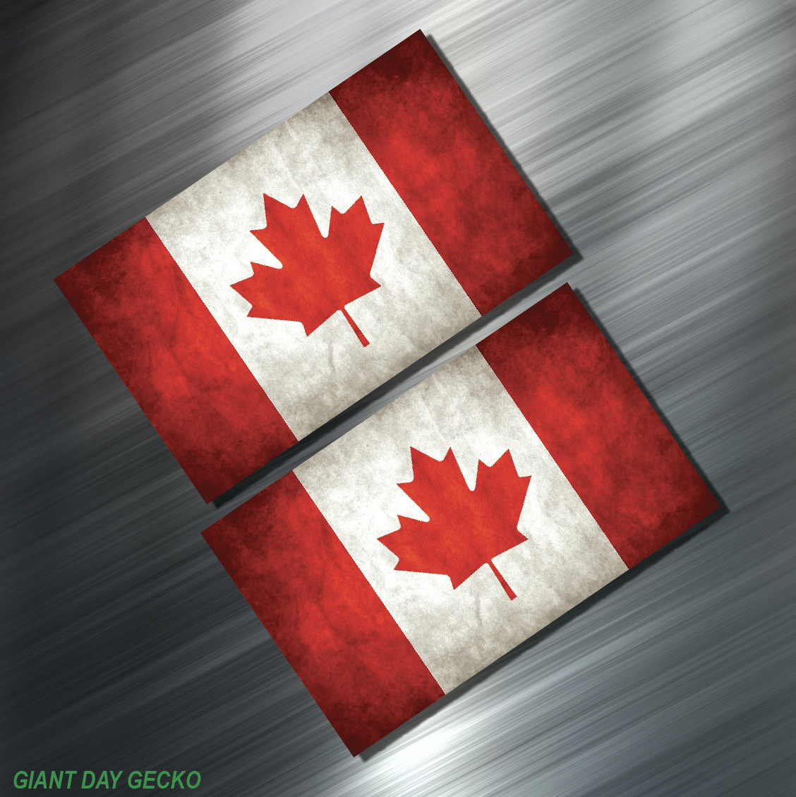 (2) TWO CANADIAN FLAG Vinyl Decal Sticker For Car Laptop Skateboard NEW Canada gallery