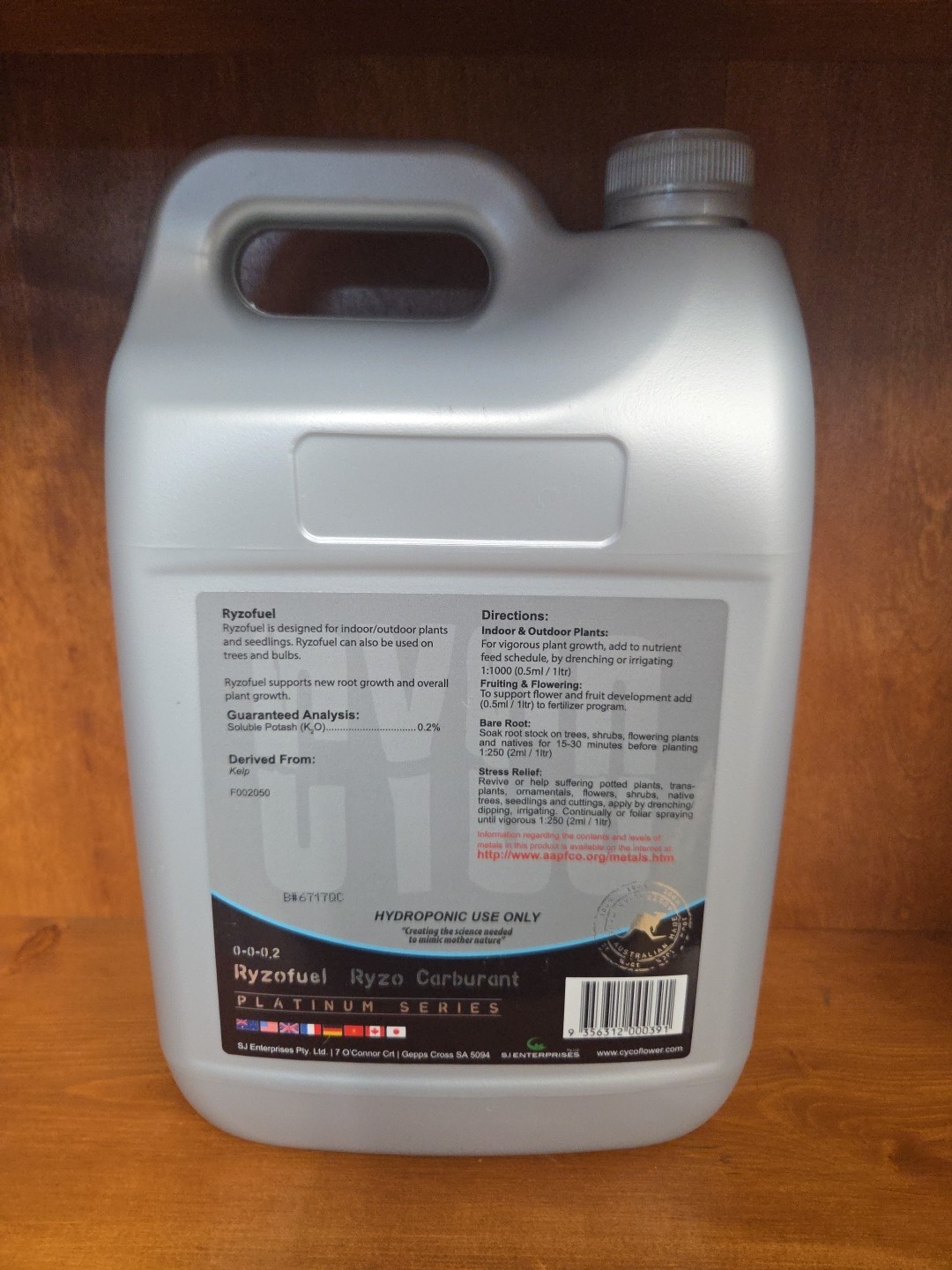 Cyco Platinum Series Ryzofuel, Liquid Nutrient for Hydroponic Plants, 5 Liters gallery