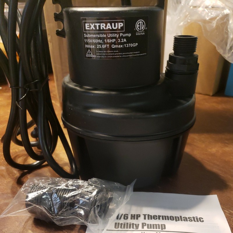 1/6hp Plastic Submersible Utility Pump Everbilt Extraup gallery