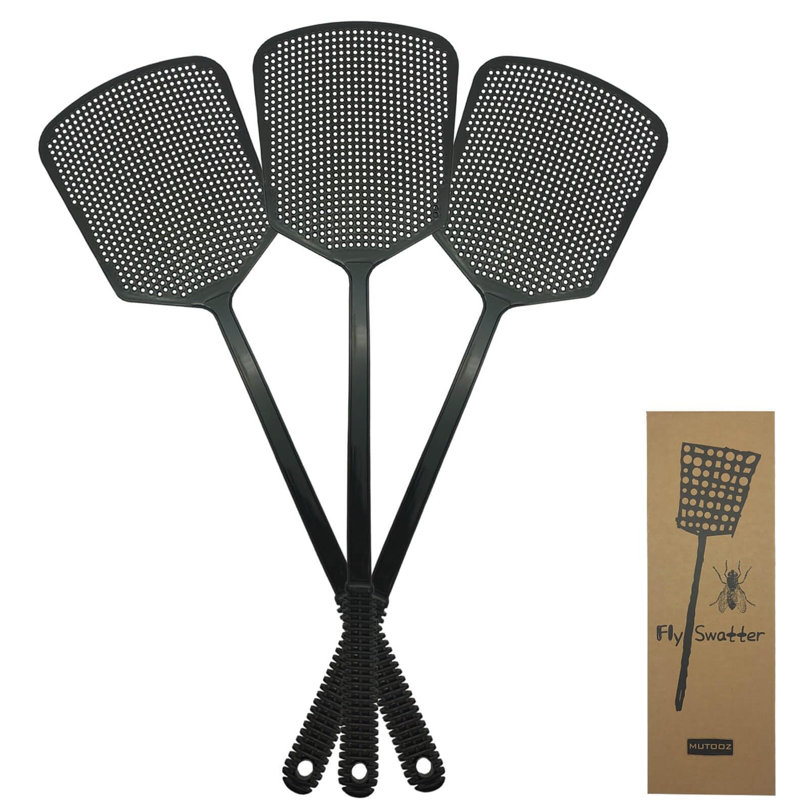 MUTOOZ Fly Swatter Multipacl Manual, Flexible & Heavy Duty Fly Swatters Thick... gallery