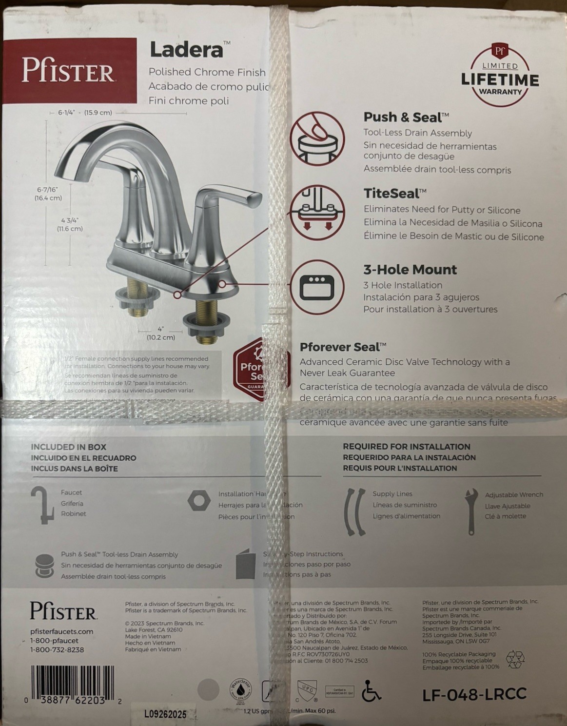 Pfister Ladera 8 in. Widespread 2-Handle Bathroom Faucet in Polished Chrome New gallery
