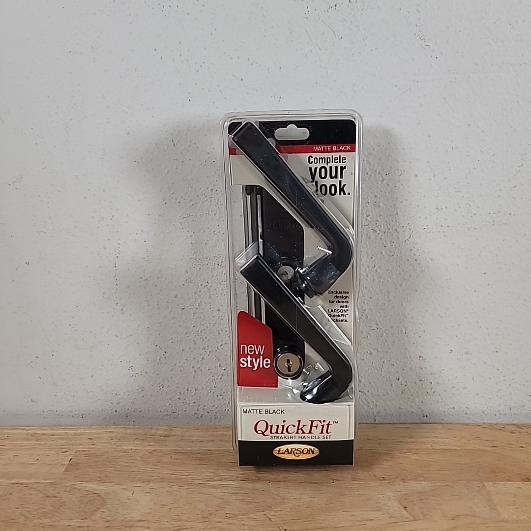 Larson 20298953 Lever Set Matte Black New Sealed gallery