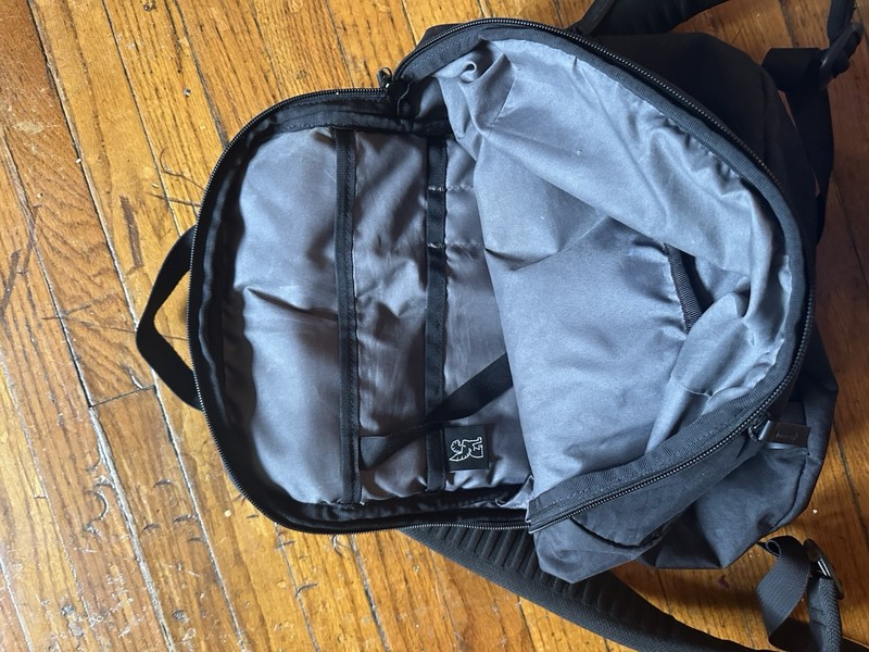 Chrome Camden Black 16L Zip Backpack 3