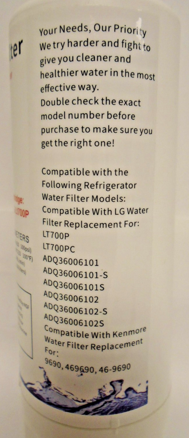 DROPPIC Refrigerator Water Filter YN-LT001 For LG & For Kenmore Select Models gallery