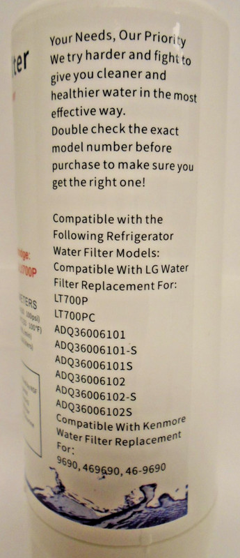 DROPPIC Refrigerator Water Filter YN-LT001 For LG & For Kenmore Select Models gallery