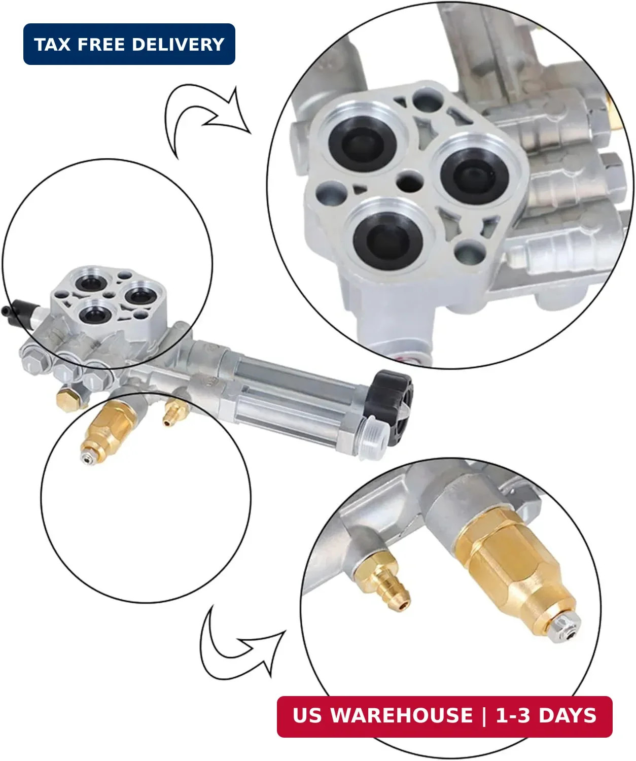 marddpair Pressure Washer Pump Head Replacement for RMW2G20 RMW2.2G24 RMW2G23B R gallery