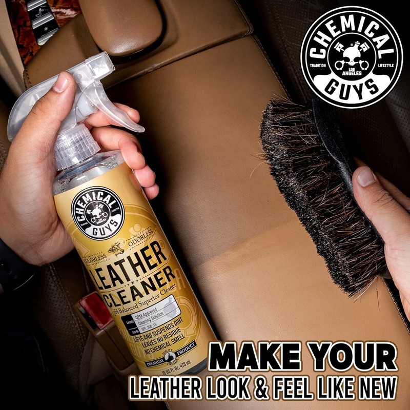 16oz Colorless & Odorless Leather Cleaner for Cars, Furniture, and Boots gallery