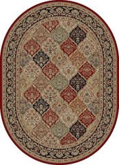 Traditional Persien 5×7 Patchwork Panel Flower Actual: 5′ 3″ x 7′ 3″