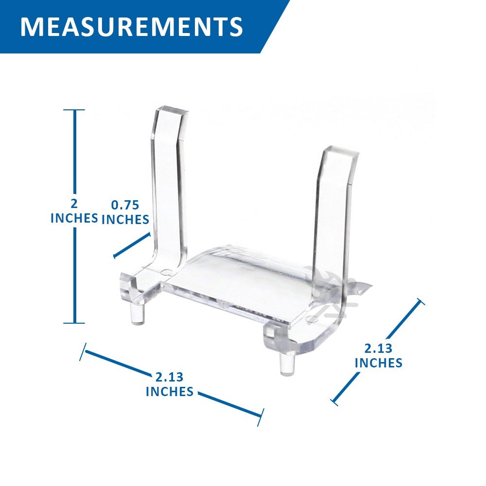 Graded Coin and Currency Slab Display Stand Easel 2" Clear Acrylic Holder Qty 10 gallery