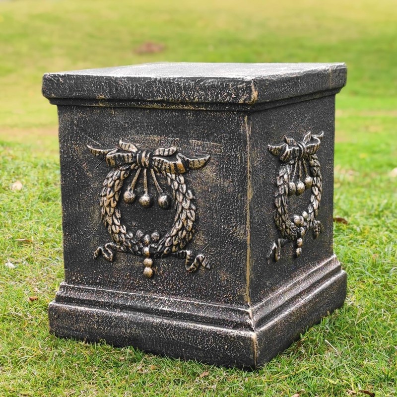 Classic Square Base Outdoor Pedestal Statue - Durable and Elegant Garden Accent gallery
