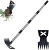 Weed Puller Tool with Long Handle, 60'' Weed Remover Weeding Tool, 2 in 1 gallery