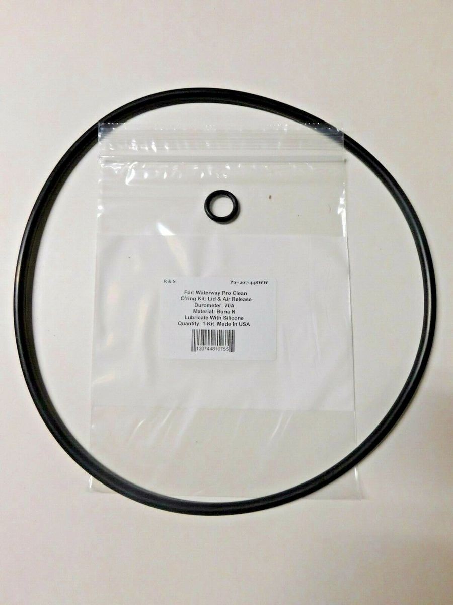 Waterway Pro Clean Filter O'ring Kit / R&S 207-448WW / Mat. Buna N / FDA NSF61 gallery