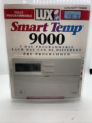 LUX TX9000 Smart Temp 7-Day Programmable Thermostat BRAND NEW OPEN PLASTIC