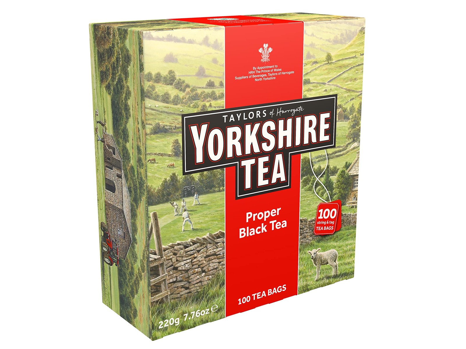 Yorkshire Tea, Red, Black 100 Count (Pack of 1), 100 Teabags 1) gallery