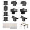 VEVOR 4x4" Pergola Bracket Kit Inner 3.5x3.5 3- and 4-Way Brackets for Gazebo gallery