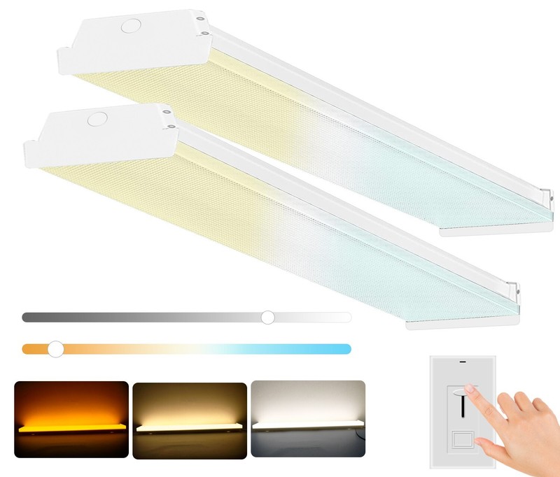 Dimmable 4FT LED Wraparound Light,3 Color Temperature 3500K/4000K/5000K CCT 10PC gallery