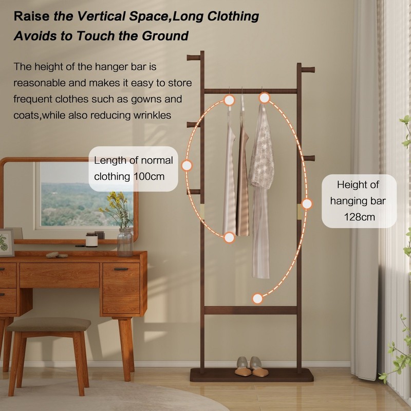 Coat Racks solid wood hanger Solid environmental protection easy to assemble gallery