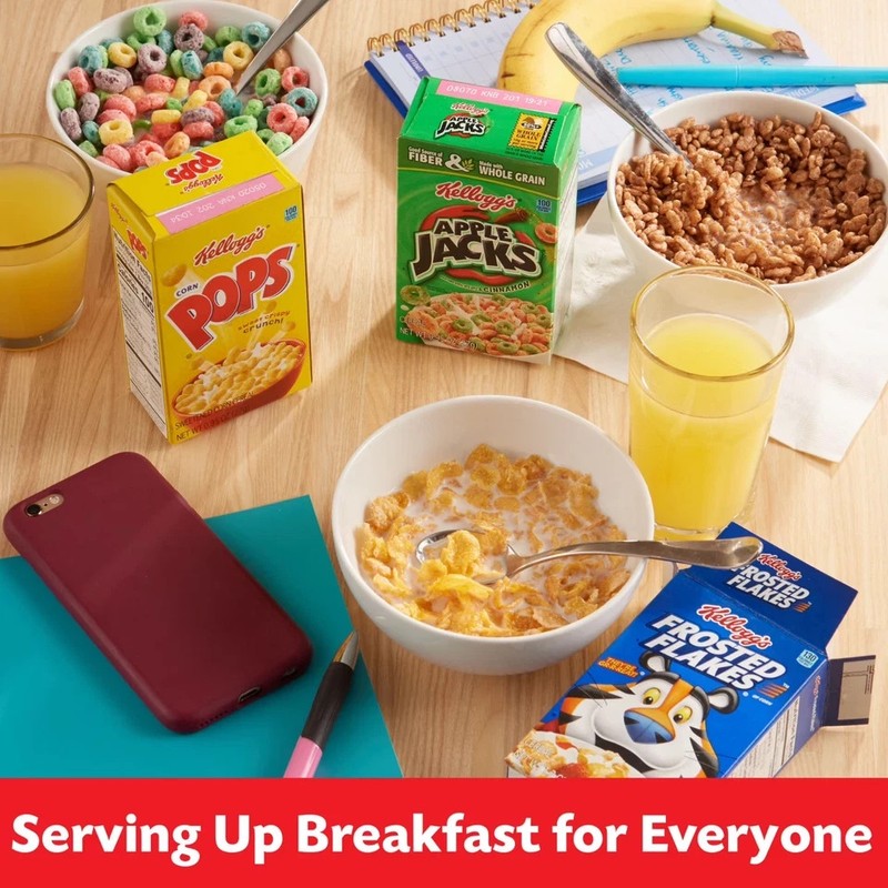 Kellogg's Breakfast Cereal, Kids Cereal, Family Breakfast, Variety Pack, 8.56oz gallery